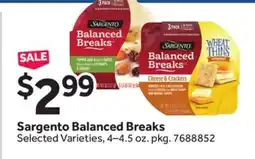 Stop&Shop Sargento Balanced Breaks offer
