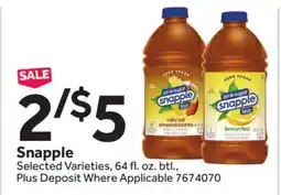 Stop&Shop Snapple offer