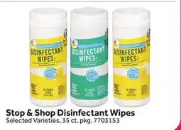 Stop&Shop Stop & Shop Disinfectant Wipes offer