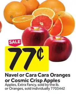 Stop&Shop Navel or Cara Cara Oranges or Cosmic Crisp Apples offer