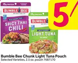 Stop&Shop Bumble Bee Chunk Light Tuna Pouch offer