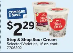 Stop&Shop Stop & Shop Sour Cream offer