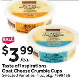Stop&Shop Taste of Inspirations Goat Cheese Crumble Cups offer