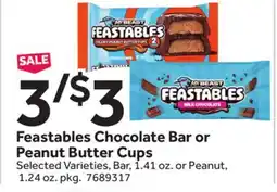 Stop&Shop Feastables Chocolate Bar or Peanut Butter Cups offer