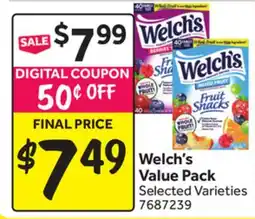 Stop&Shop Welch's Value Pack offer