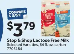 Stop&Shop Stop & Shop Lactose Free Milk offer
