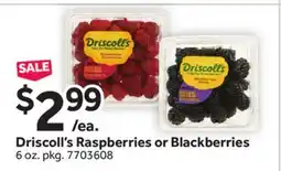 Stop&Shop Driscoll's Raspberries or Blackberries offer