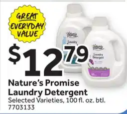 Stop&Shop Nature's Promise Laundry Detergent offer