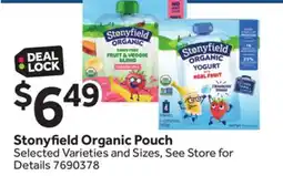 Stop&Shop Stonyfield Organic Pouch offer