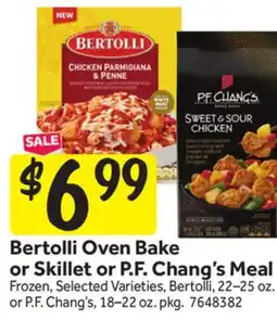 Stop&Shop Bertolli Oven Bake or Skillet or P. F. Chang's Meal offer