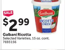 Stop&Shop Galbani Ricotta offer