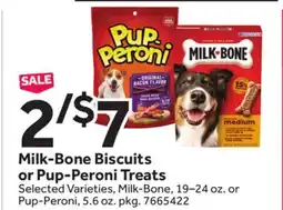 Stop&Shop Milk-Bone Biscuits or Pup-Peroni Treats offer