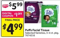 Stop&Shop Puffs Facial Tissue offer