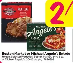 Stop&Shop Boston Market or Michael Angelo's Entrée offer