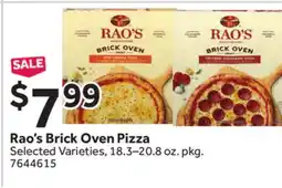 Stop&Shop Rao's Brick Oven Pizza offer