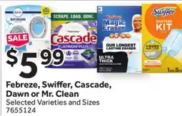 Stop&Shop Febreze, Swiffer, Cascade, Dawn or Mr. Clean offer