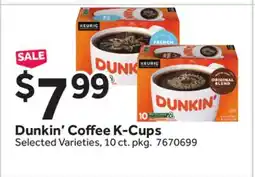 Stop&Shop Dunkin' Coffee K-Cups offer