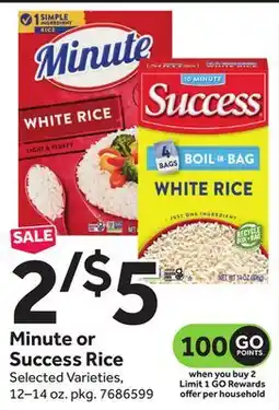 Stop&Shop 5 Minute or Success Rice offer