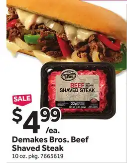 Stop&Shop Demakes Bros. Beef Shaved Steak offer