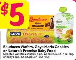 Stop&Shop Bauducco Wafers, Goya Maria Cookies or Nature's Promise Baby Food offer