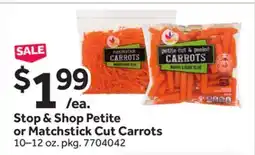Stop&Shop Stop & Shop Petite or Matchstick Cut Carrots offer