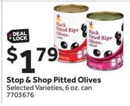 Stop&Shop Stop & Shop Pitted Olives offer