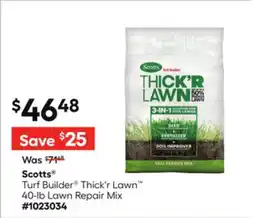 Lowe's Turf Builder Thick'r Lawn 40-lb Lawn Repair Mix offer