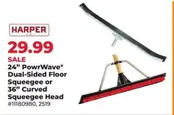 Runnings 24 PowrWave Dual-Sided Floor Squeegee or 36 Curved Squeegee Head offer