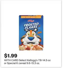 CVS Select Kellogg's 7.8-14.5 oz or Special K cereal 9.6-13.3 oz offer