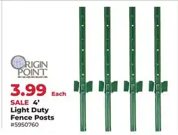 Runnings 4' Light Duty Fence Posts offer