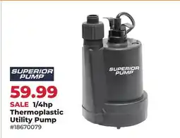 Runnings 1/4hp Thermoplastic Utility Pump offer