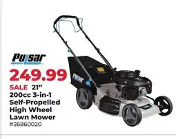 Runnings 21 200cc 3-in-1 Self-Propelled High Wheel Lawn Mower offer