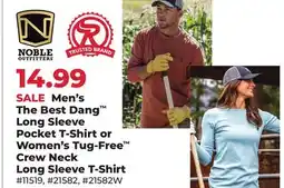 Runnings Men's The Best Dang Long Sleeve Pocket T-Shirt or Women's Tug-Free Crew Neck Long Sleeve T-Shirt offer