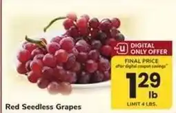 Safeway Red Seedless Grapes offer