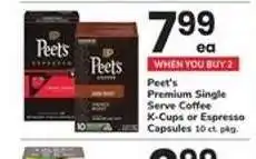 Safeway Peet's Premium Single Serve Coffee offer