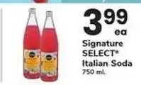Safeway Signature SELECT Italian Soda offer