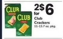 Safeway Club Crackers offer