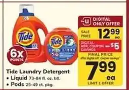 Safeway Tide Laundry Detergent offer
