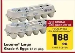 Safeway Lucerne Large Grade A Eggs offer