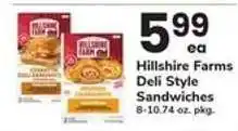 Safeway Hillshire Farms Deli Style Sandwiches offer