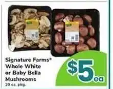 Safeway Signature Farms Mushrooms offer