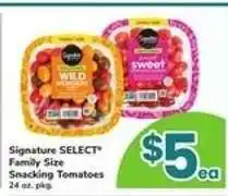 Safeway Signature SELECT Family Size Snacking Tomatoes offer