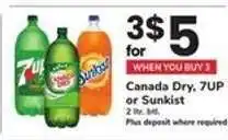 Safeway Canada Dry, 7UP or Sunkist offer