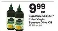 Safeway Signature SELECT Extra Virgin Squeeze Olive Oil offer