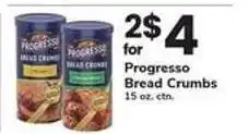 Safeway Progresso Bread Crumbs offer