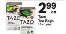 Safeway Tazo Tea Bags offer