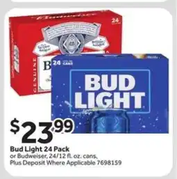 Stop&Shop Bud Light 24 Pack offer