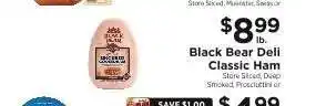 ShopRite Black Bear Deli Classic Ham offer