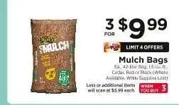 ShopRite Mulch Bags offer