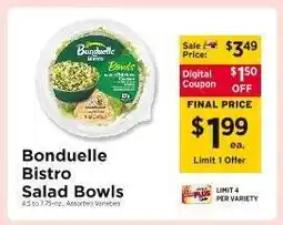ShopRite Bonduelle Bistro Salad Bowls offer